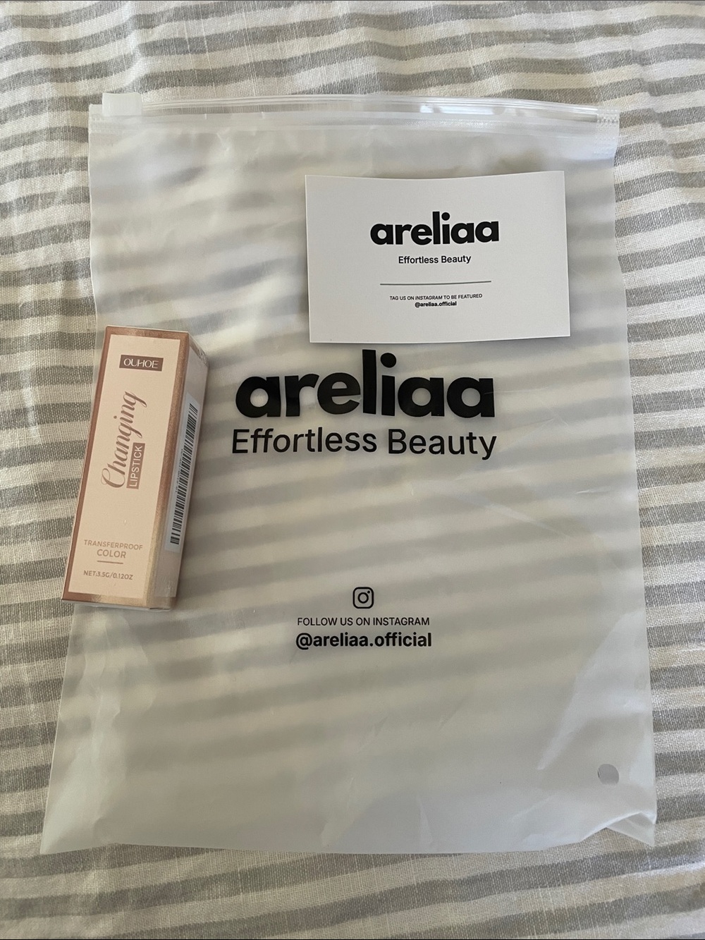 Areliaa Cleansing Lipstick - Soft Pink